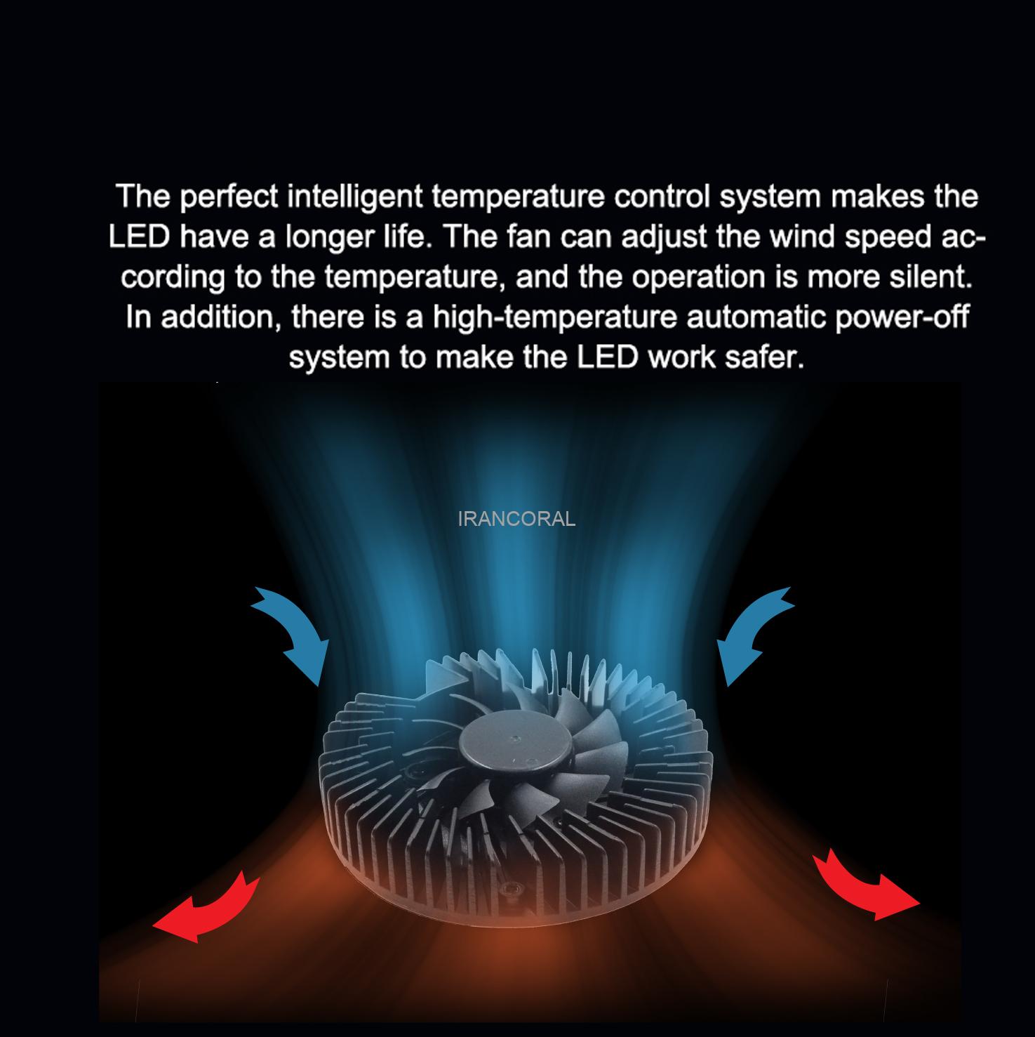 نور حرفه ای آکواریوم آب شور A7