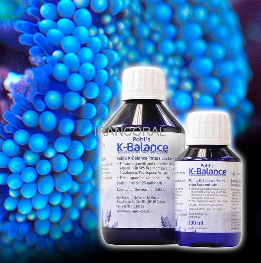 محلول کی بالانس کورالن زاخت : محلول کی بالانس کورالن زاخت Korallen-Zucht یک محصول پتاسیم مایع با غلظت بسیار بالا و کیفیت فوق العاده م باشد که یک محصول محبوب برترین ریفرهای دنیا می باشد. پتاسیم یکی از عناصر اصلی در آب دریا است و سطوح طبیعی آن بسیار شبیه به کلسیم است، 380-410 میلی گرم در لیتر. در حالی که به سرعت کلسیم مصرف نمی شود، حفظ سطوح مناسب برای رسیدن به رنگ و رشد مرجانی ایده آل مهم است. آزمایشهای KZ نشان داده است که مخازن با کمبود پتاسیم شناخته شده رشد و رنگبندی بهتری را طی چند روز پس از استفاده از محلول کی بالانس کورالن زاخت K-Balance نشان میدهند. محلول کی بالانس کورالن زاخت حاوی چندین نمک پتاسیم در غلظت های بالا است. _ می توان برای افزایش رشد مرجان های SPS استفاده کرد _ رنگ آبی/بنفش را در صدف های Tridacna و مرجان های SPS تقویت می کند _ می تواند به پیشگیری از سندرم قدیمی تانک کمک کند توجه: سطوح پایین پتاسیم دارای ویژگی های زیر است : رشد مونتیپورا متوقف می شود، رنگ ها مات تا خاکستری هستند پوسیلوپورا و استیلوپورا با سطح پتاسیم پایین به نظر میرسند که بیرون از آب در هوا بودهاند، پولیپها در داخل هستند و رنگ آنها روشن و بدون عمق و اشباع است. آبی Acropora نیز شسته شده است Seriatopora می تواند نکروز کامل بافت را در عرض چند روز نشان دهد رشد توربیناریا رنیفورمیس متوقف می شود. مقدار مصرف: 1 میلی لیتر از محلول کی بالانس کورالن زاخت به ازای 100 لیتر آب آکواریوم هشدار: دوز ذکر شده روی برچسب را افزایش ندهید. محصول دارای غلظت بالایی است. توصیه می کنیم به طور مرتب سطح پتاسیم را مانند کلسیم یا منیزیم بررسی کنید. محلول کی بالانس کورالن زاخت گردآوری و ترجمه شده توسط تیم فروشگاه ایران کورال