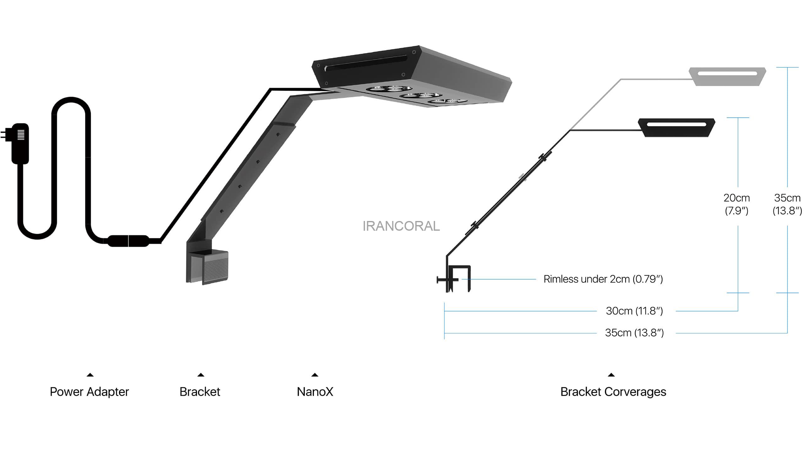 نور آب شور نانو ایکس میکمول