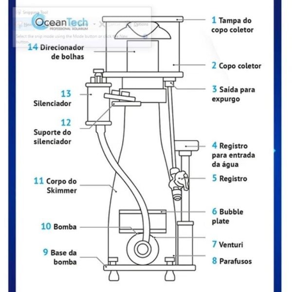 پروتئین اسکیمر octo180 اوشن تک
