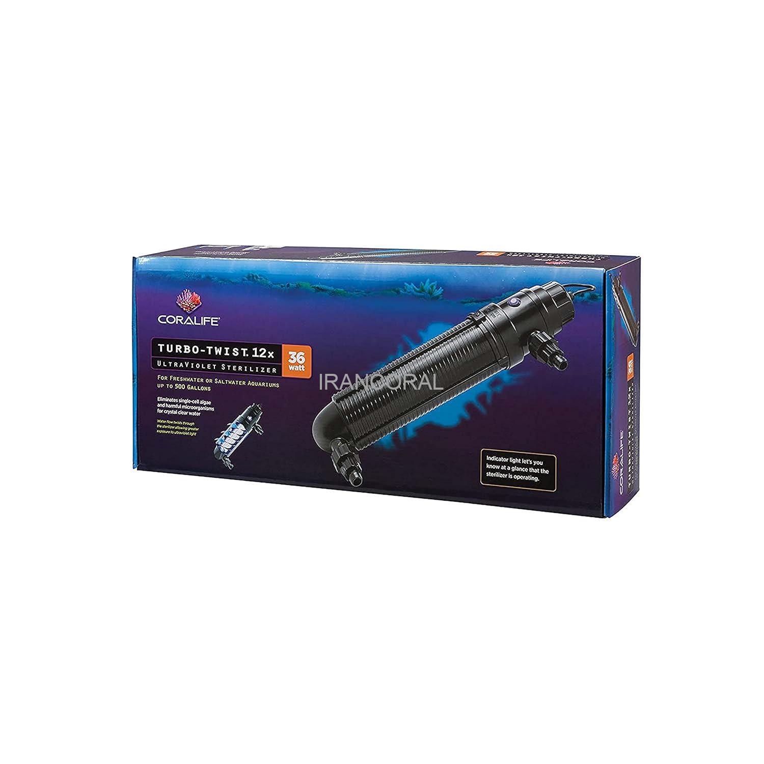 دستگاه حرفه ای یووی آکواریوم 36 وات کورالایف