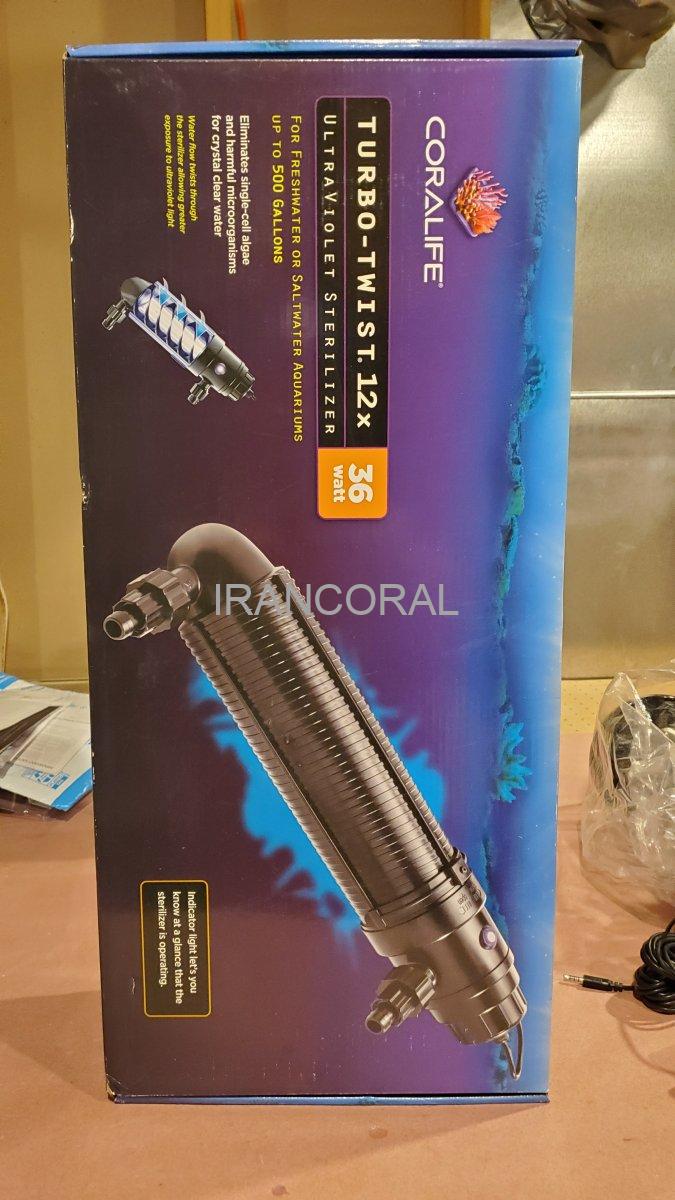 دستگاه حرفه ای یووی آکواریوم 36 وات کورالایف